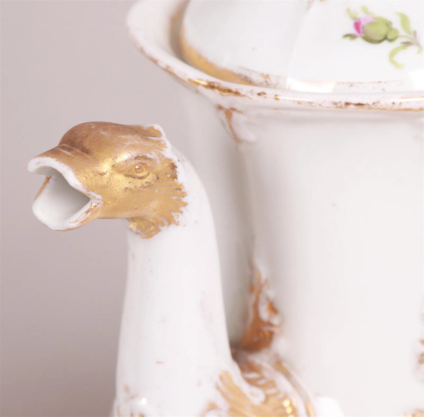 NEO-BAROQUE ROYAL B&X ENGLISCH BY MEISSEN TEA POT, SUGAR & CREAMER PORCELAIN