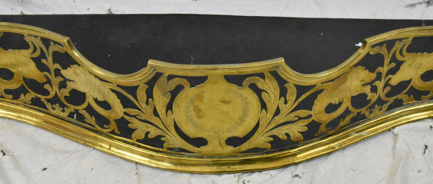 Antique Pierced Brass Fleur-de-lis Fireplace Fender Metropolitan Museum of Art