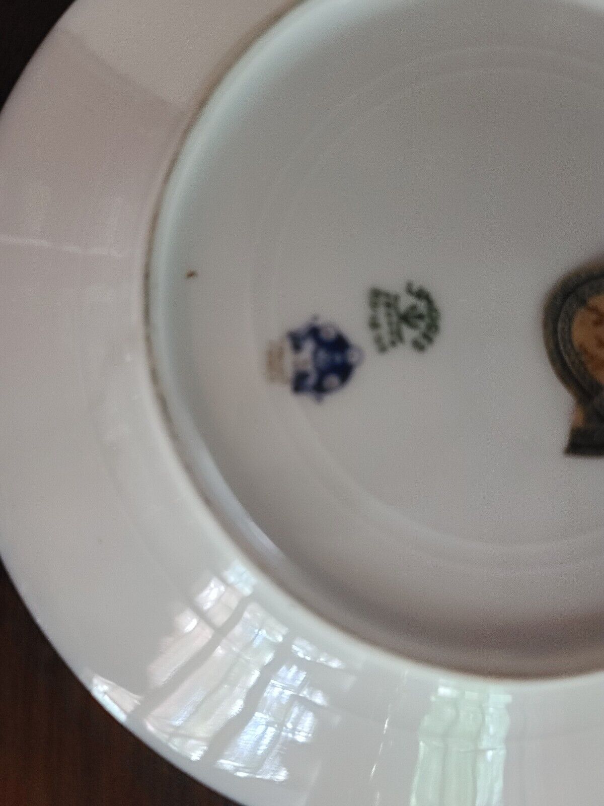 Limoges France Hand Painted Blue/Gold Plates Napoleonic scene Limited Edition