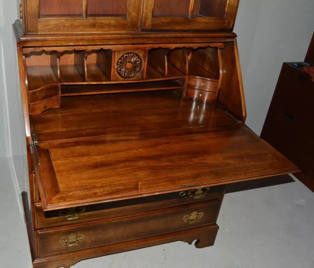 Statton Private Collection Cherry Chippendale Game Table Hall Table Claw & Ball