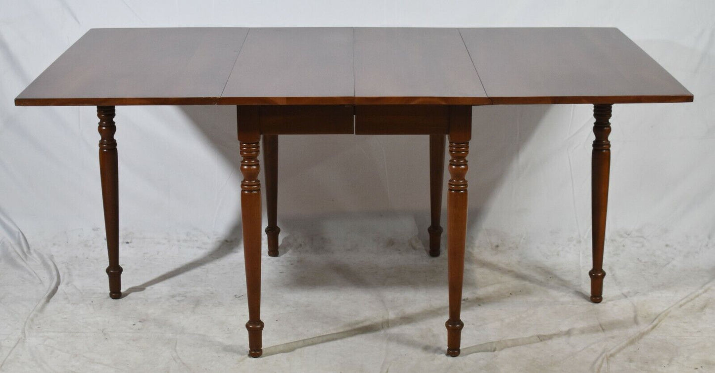 Harden Solid Cherry Drop Leaf Table Sheraton Style Farmhouse Style made in USA