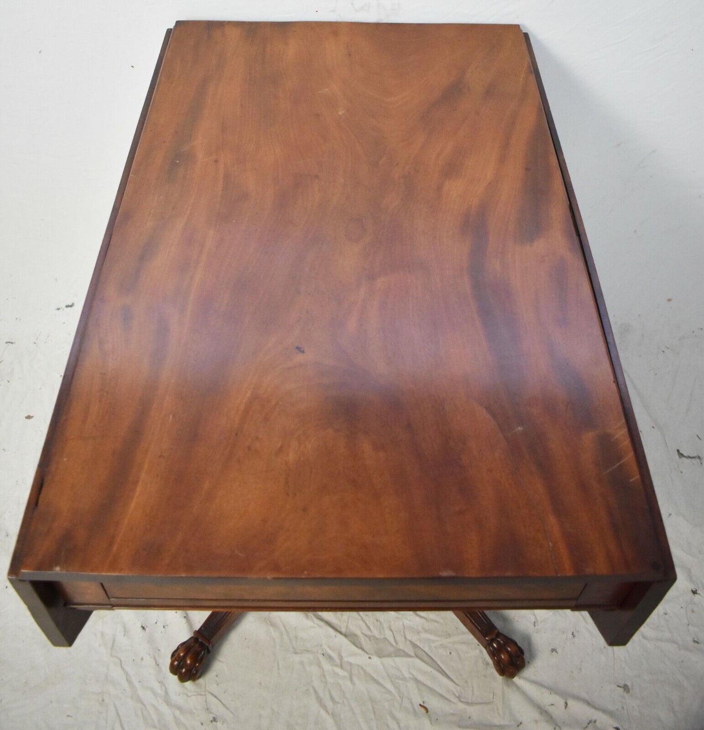 Federal Period Mahogany Drop Leaf Carved Table New York att. to Duncan Phyfe