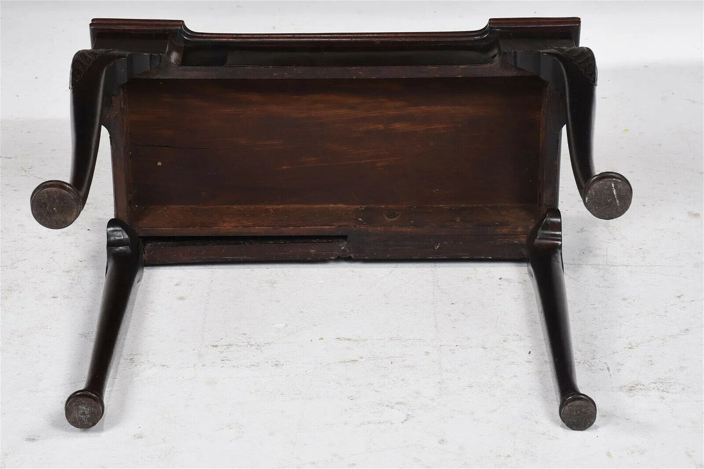 George II 18th Century Mahogany Irish Chippendale Game Table Flip Top Felt Top