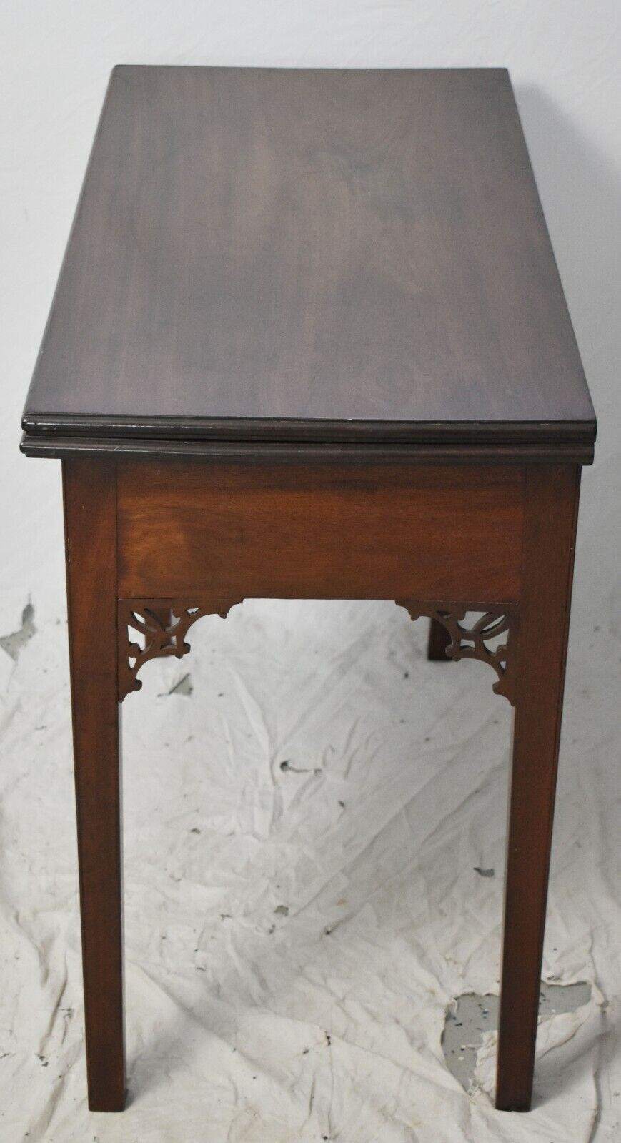 George II Mid-18th Century Mahogany Chinese Chippendale Game Table Flip Top