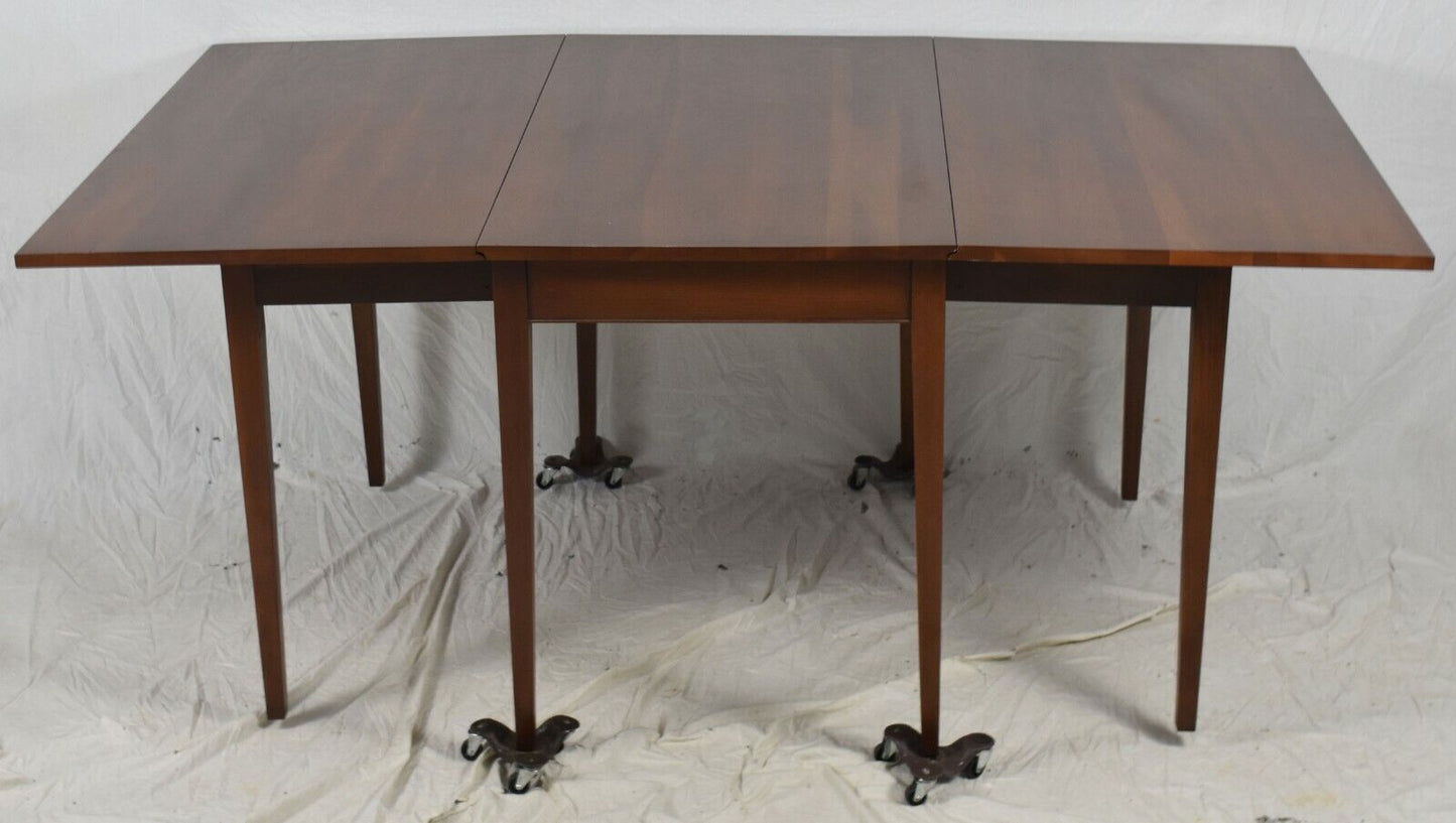 Henkel Harris Drop Leaf Cherry Dining Table Williamsburg Style