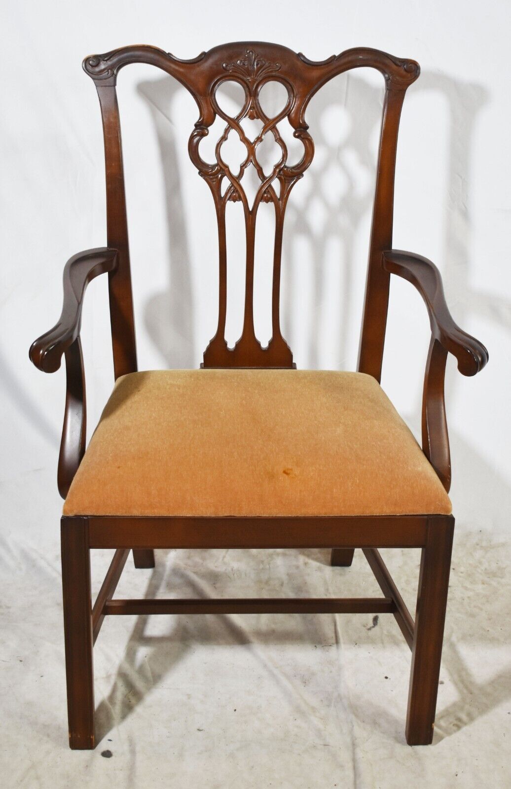 Lawsonia Chippendale Mahogany Dining Room Chairs, Set of 6 made in Philadelphia