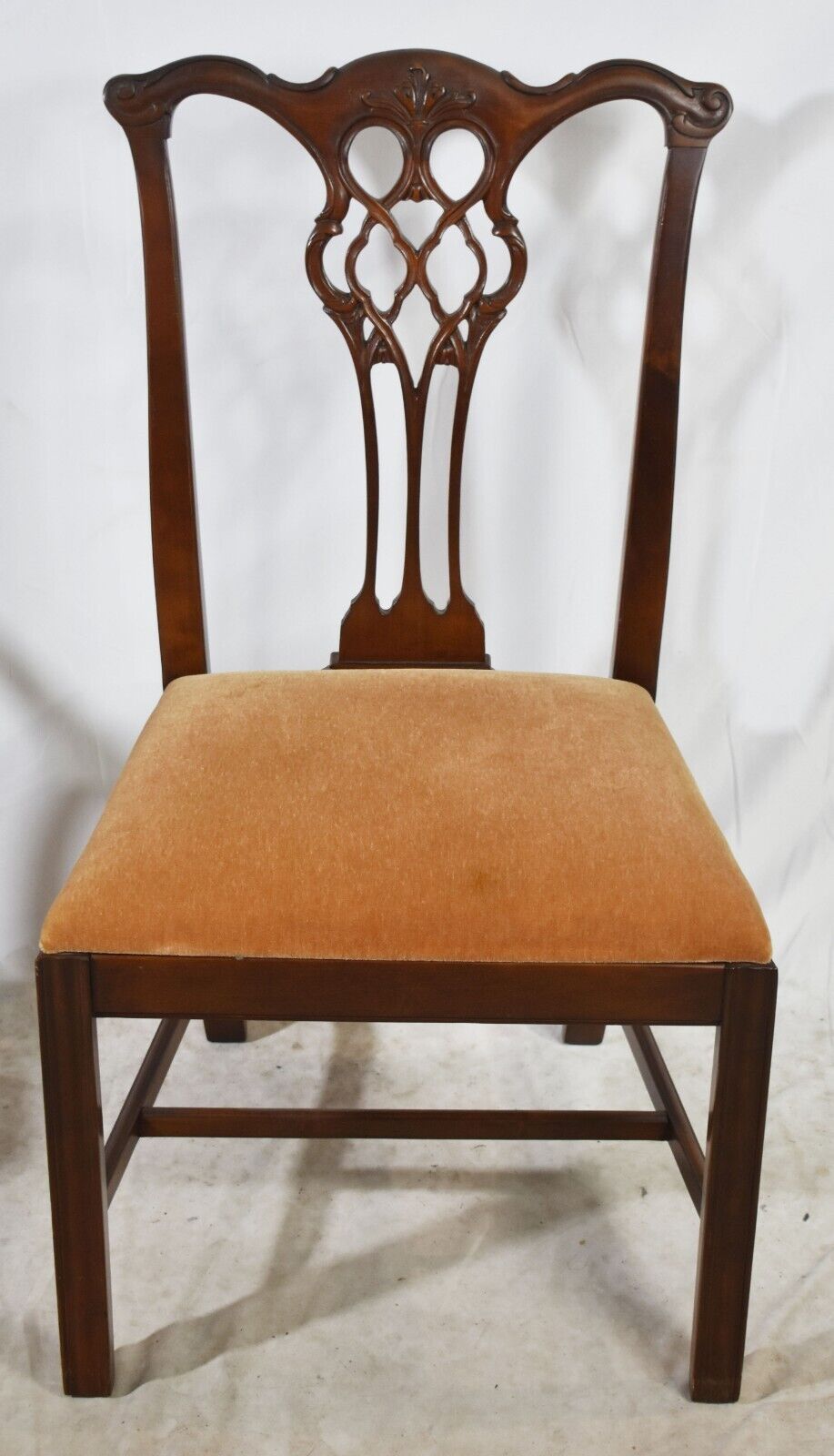 Lawsonia Chippendale Mahogany Dining Room Chairs, Set of 6 made in Philadelphia