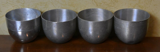 Kirk Stieff P50 Pewter Cups Monticello Thomas Jefferson Memorial Set Of 4