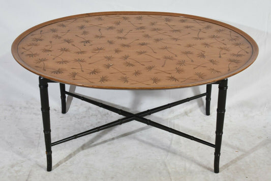 KITTINGER Oval Cocktail Table Coffee Table