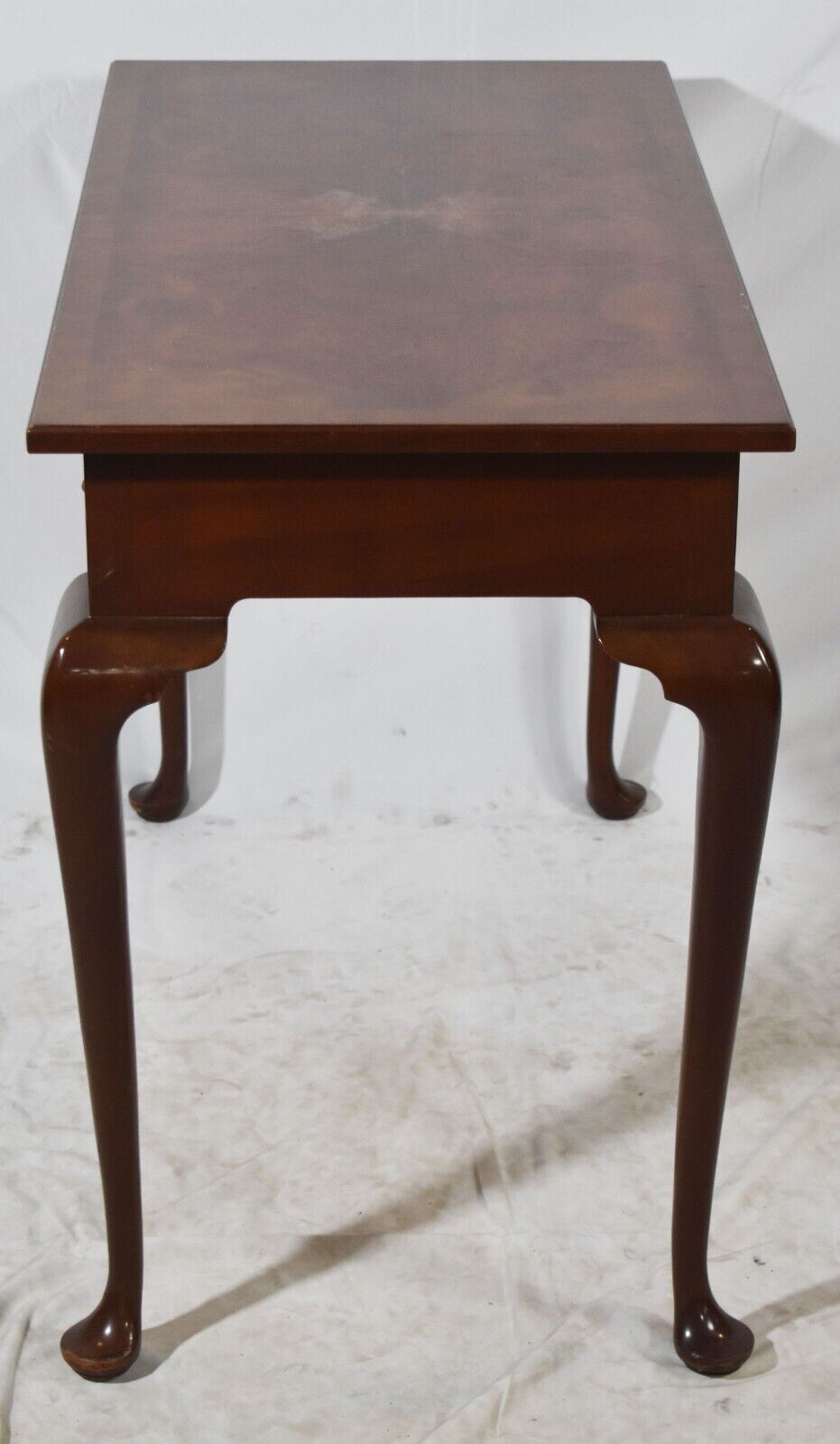 Kittinger Queen Anne Style Mahogany & Burl Wood Writing Desk