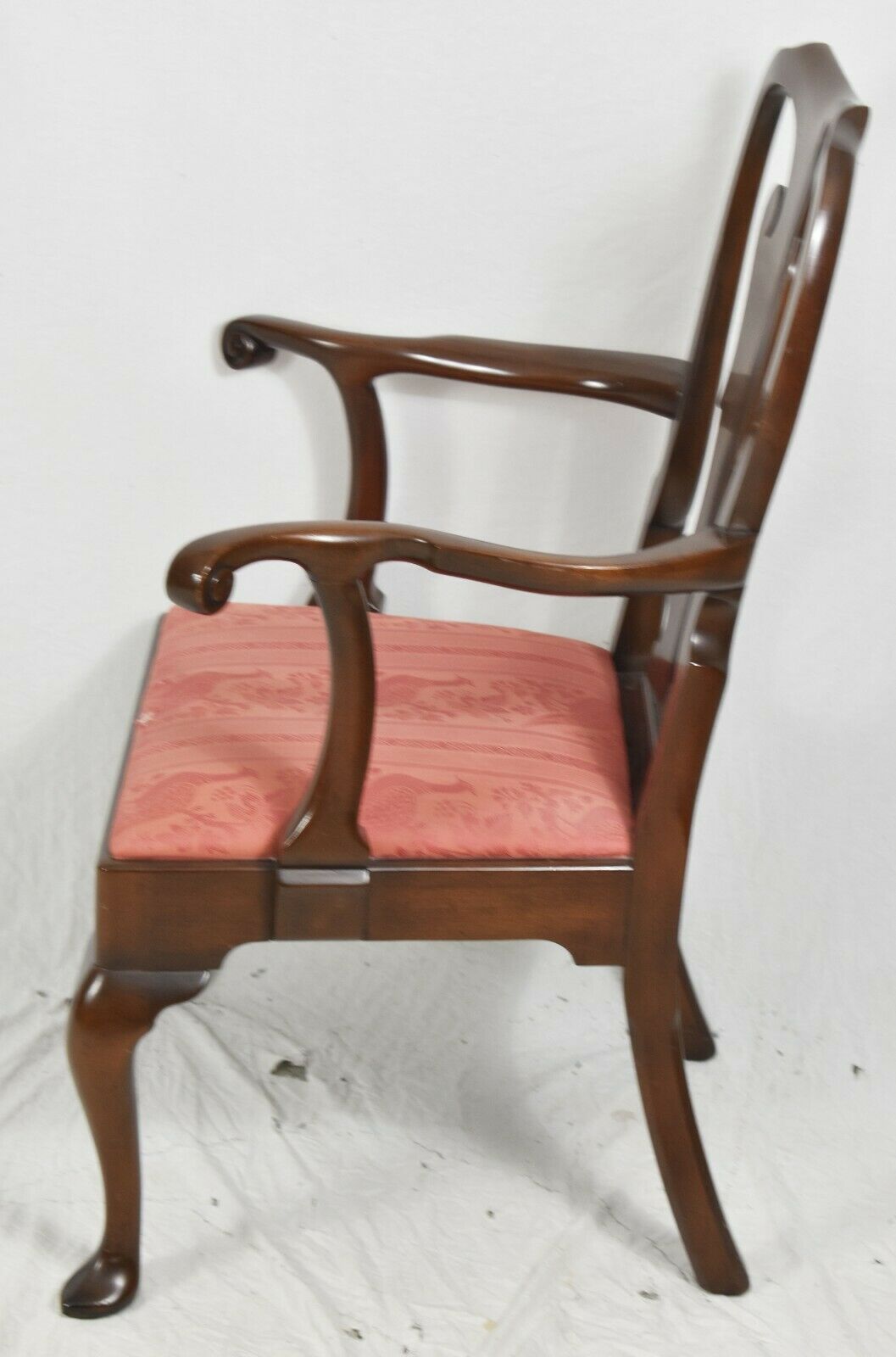 KITTINGER Williamsburg Chippendale Mahogany Arm Chair CW 151