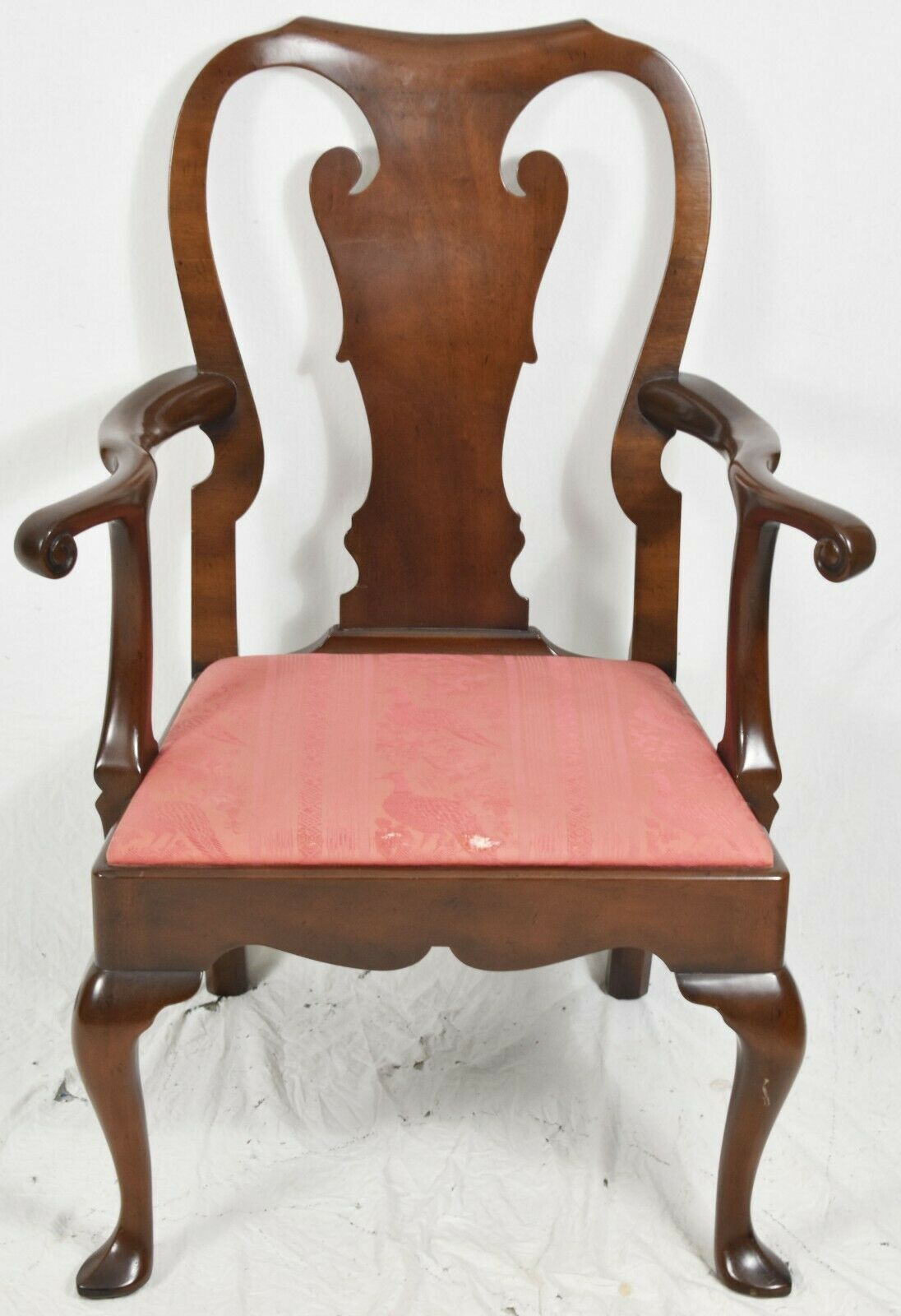 KITTINGER Williamsburg Chippendale Mahogany Arm Chair CW 151