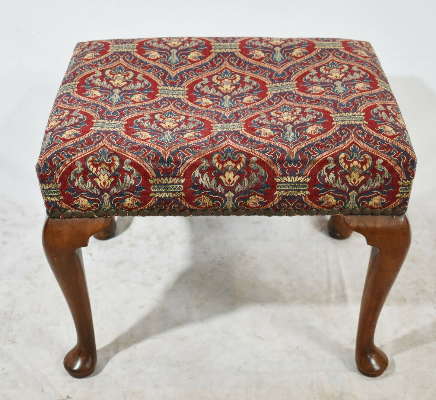 Kittinger Williamsburg Mahogany Footstool Bench Stool CW 147