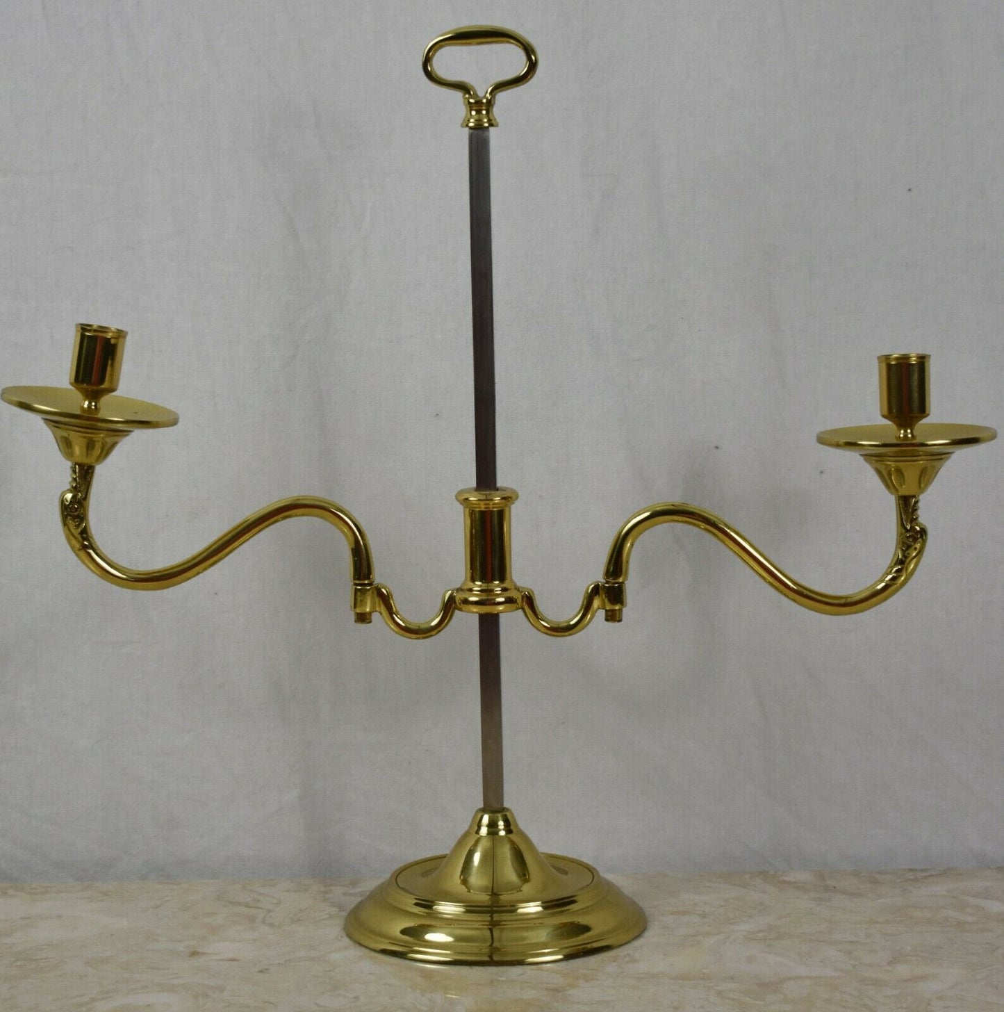 Pair of Virginia Metalcrafters Williamsburg Brass Candelabra CW 16-63