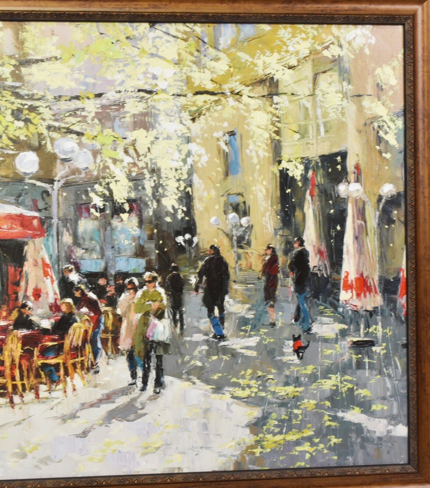 Parisians Spring by Elena Bond Canvas Giclee 29 x 45 Signed Limited Edition