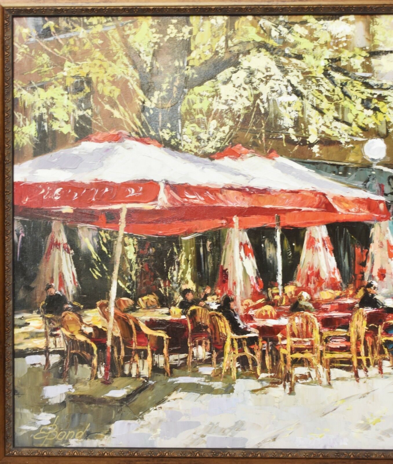 Parisians Spring by Elena Bond Canvas Giclee 29 x 45 Signed Limited Edition