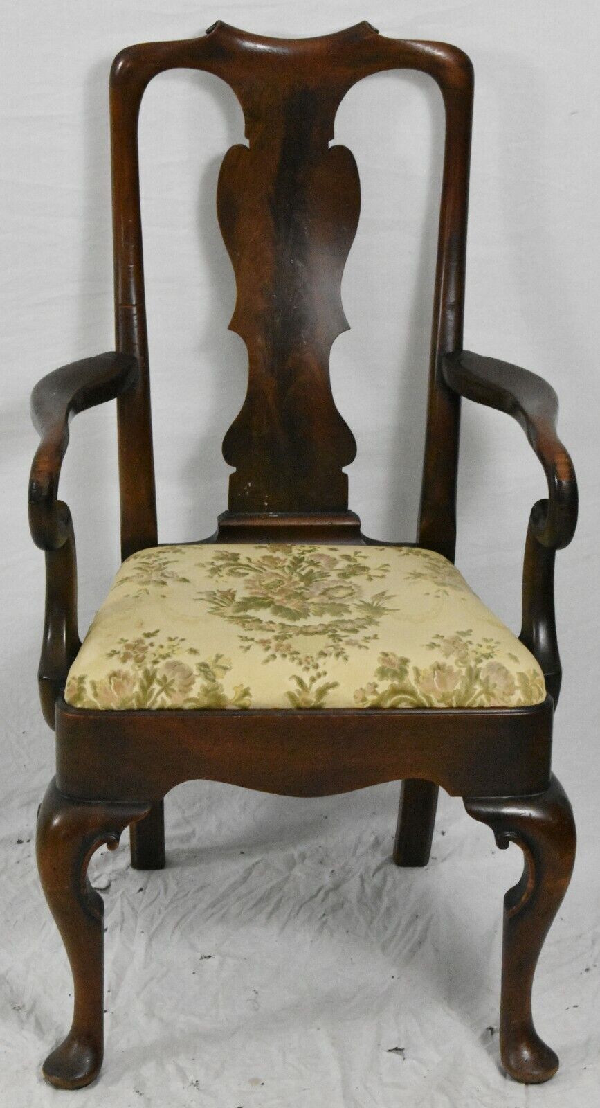 Set of 5 Sacks Marlboro Manner Queen Anne Mahogany Dining Room Chairs