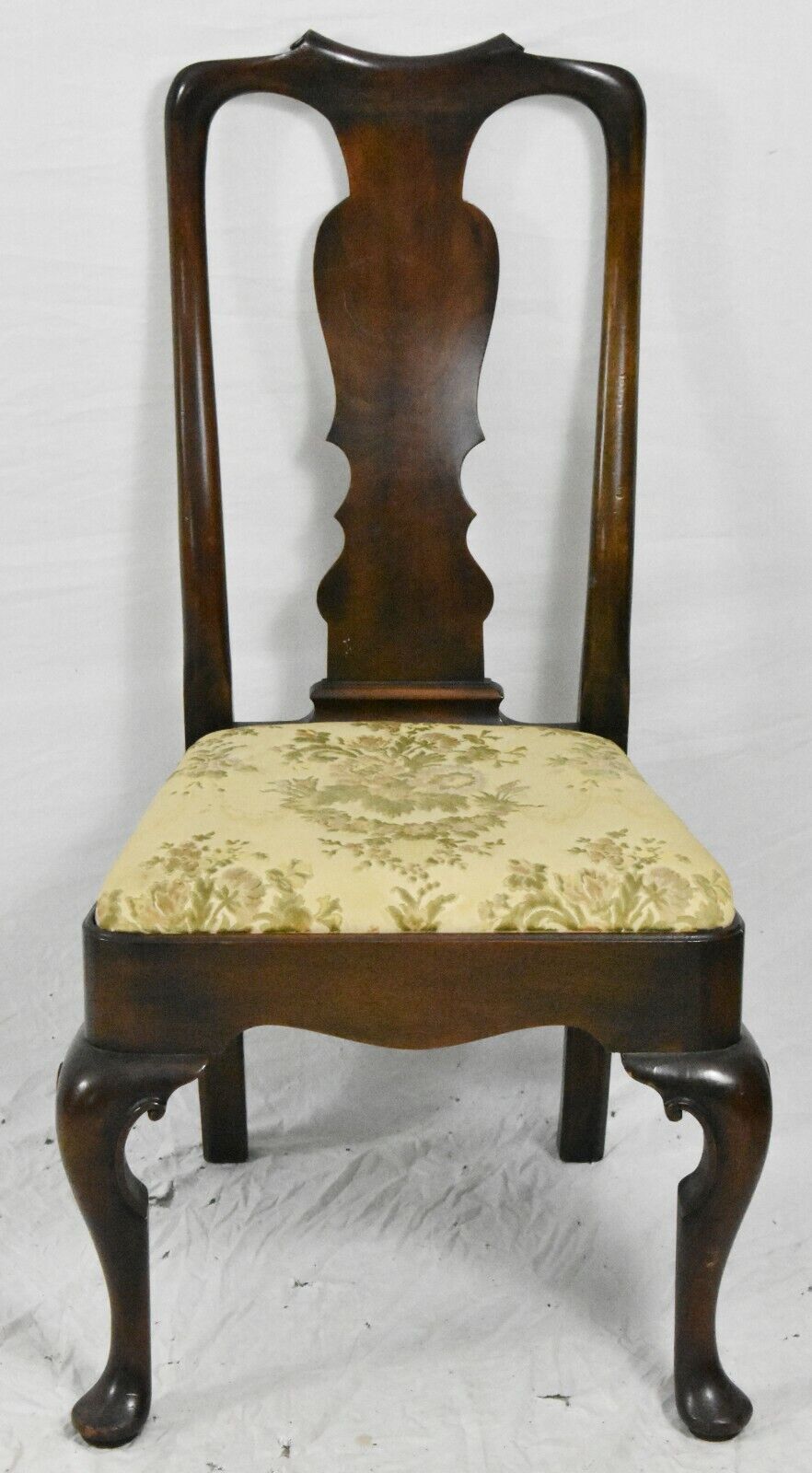 Set of 5 Sacks Marlboro Manner Queen Anne Mahogany Dining Room Chairs