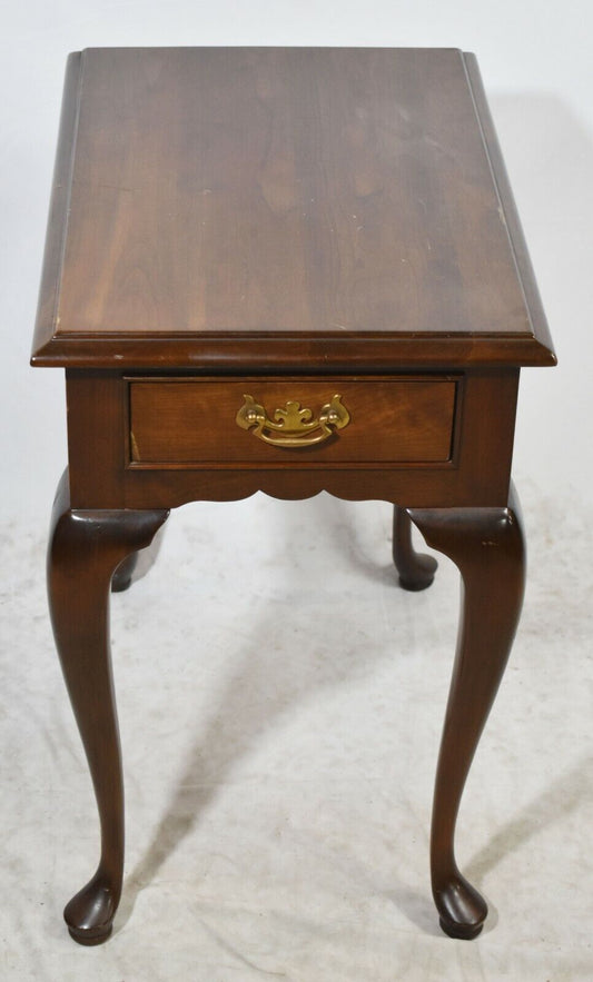 Stickley Mahogany Queen Anne Style End Table Williamsburg Style