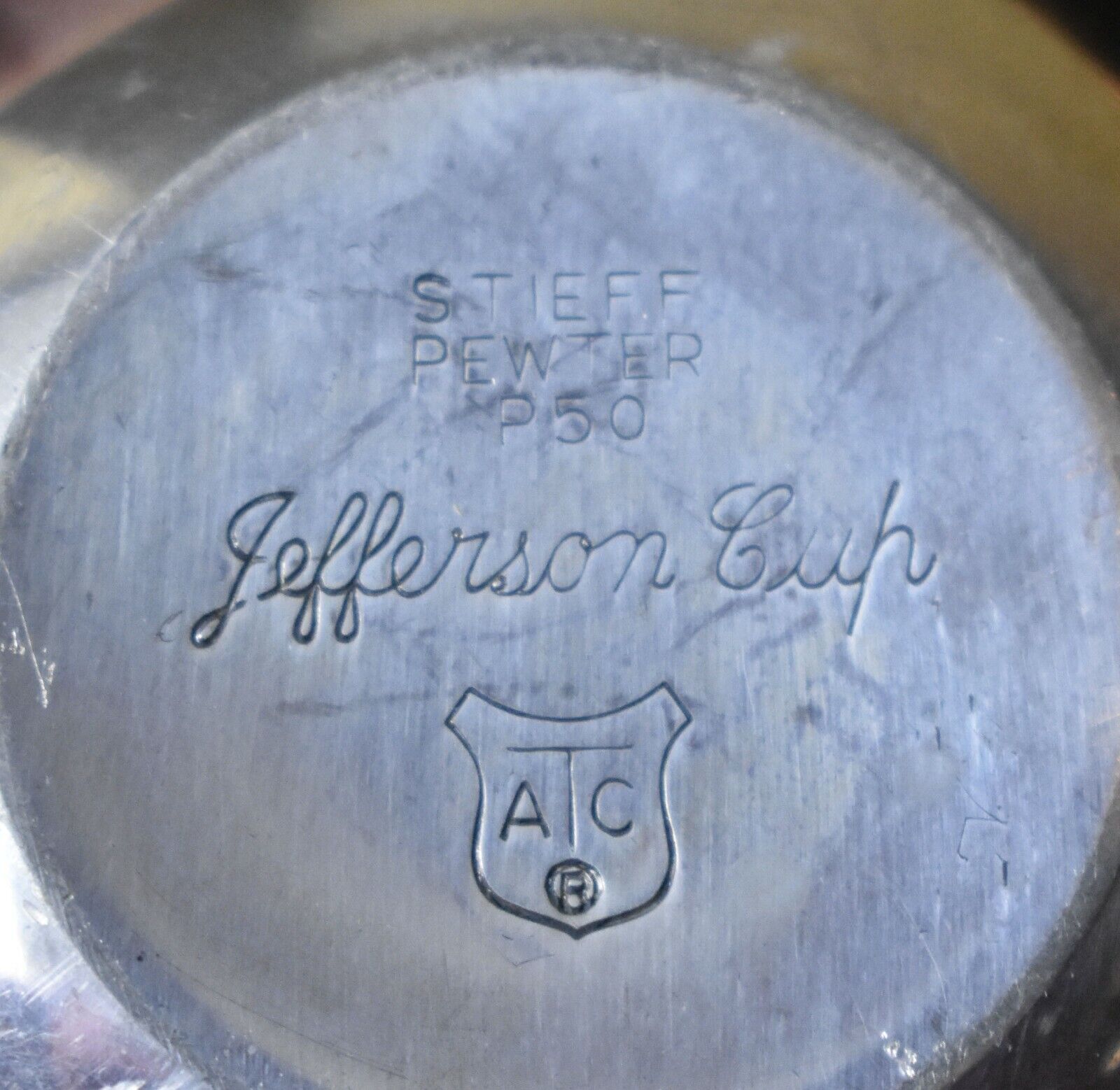 Stieff Pewter P50 Jefferson Cup ATC Set Of 4 Vintage – Wythe