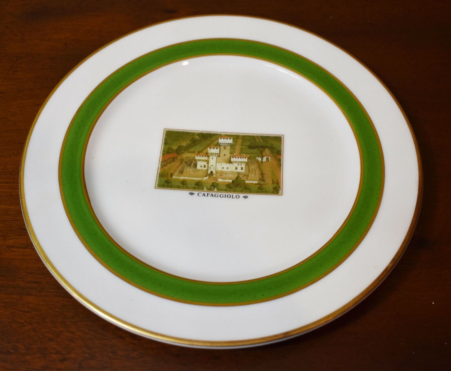 Ugo Poggi Medici Villas Collection CAFAGGIOLO Italian Porcelain Dish 7.75" D