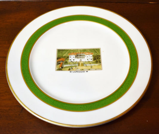 Ugo Poggi Medici Villas Collection LAPEGGIO Italian Porcelain Dish 7.75" D