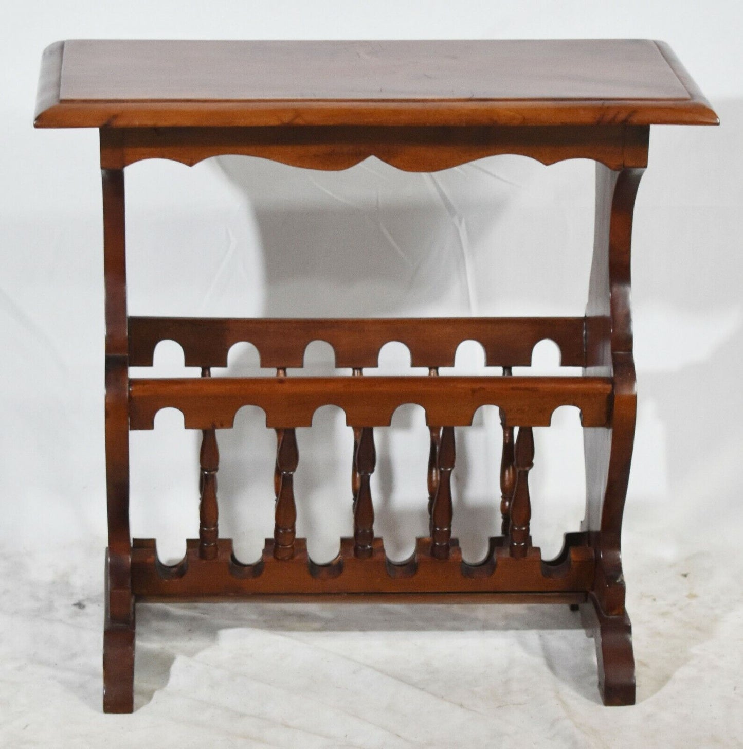 Vintage Solid Mahogany Canterbury Music/Magazine Rack made by Handycraft