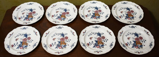 Wedgwood Williamsburg Potpourri Bread & Butter Plates TDK510 6-5/8” Set of 8