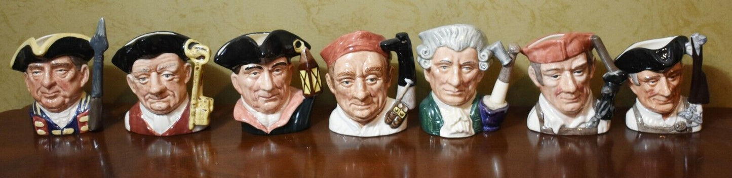 Royal Doulton Colonial Williamsburg Toby Character Jugs Complete Set of 21