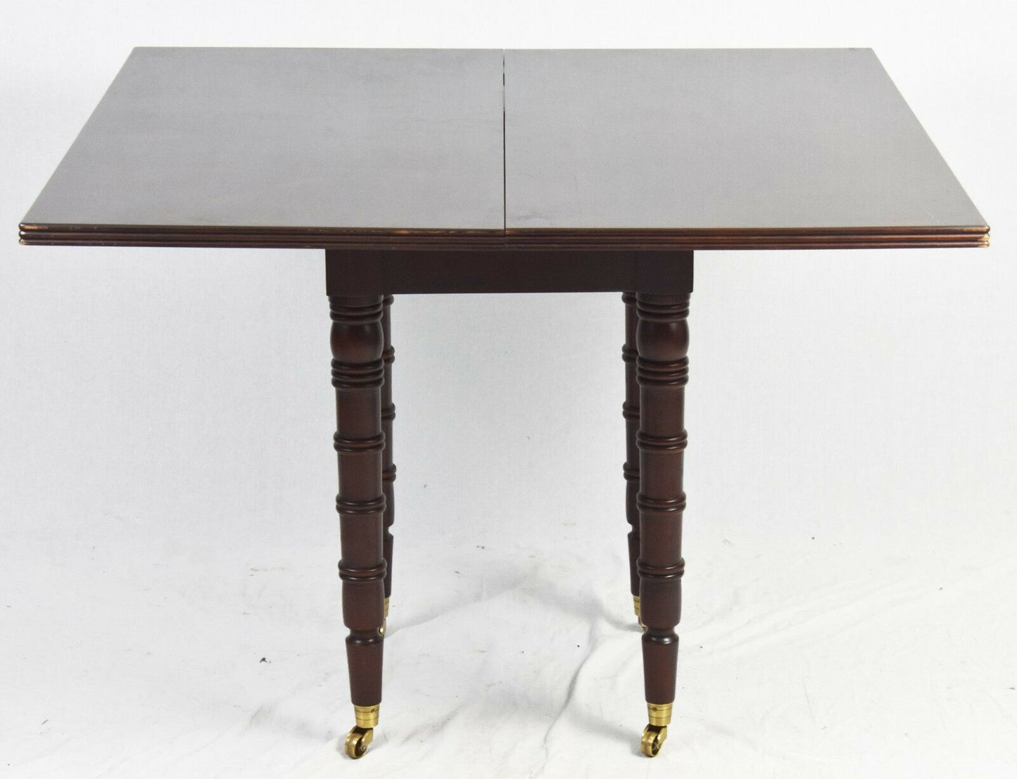 Hickory Chair Company Mahogany Drop Leaf Wine Tasting Table Sheraton Style