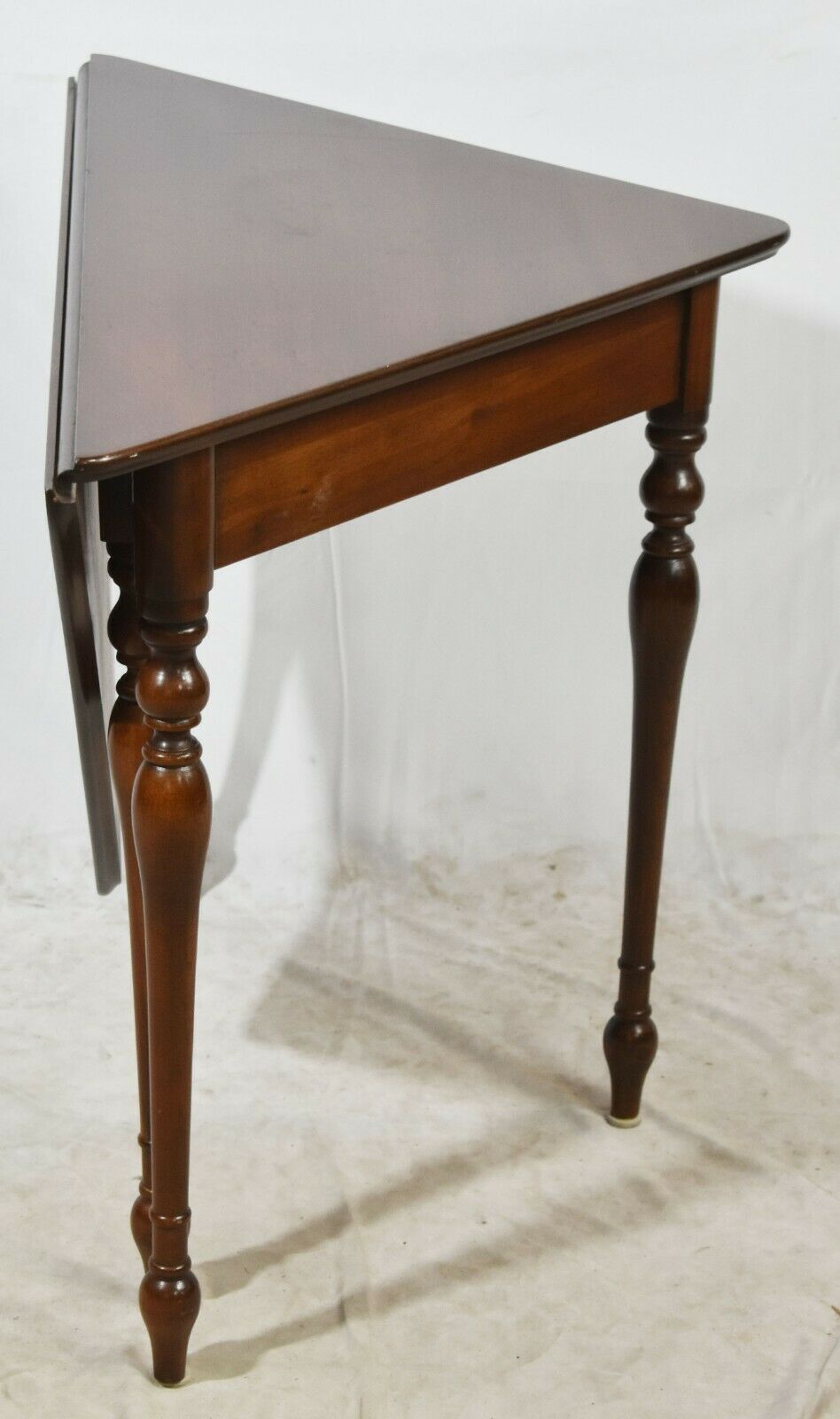 Antique Sheraton Solid Mahogany Drop Leaf Table Corner Table Occasion Table