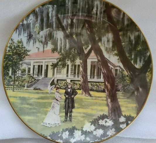 Gorham Collector Plate "Beauvoir" Southern Landmark Series Biloxi Mississippi