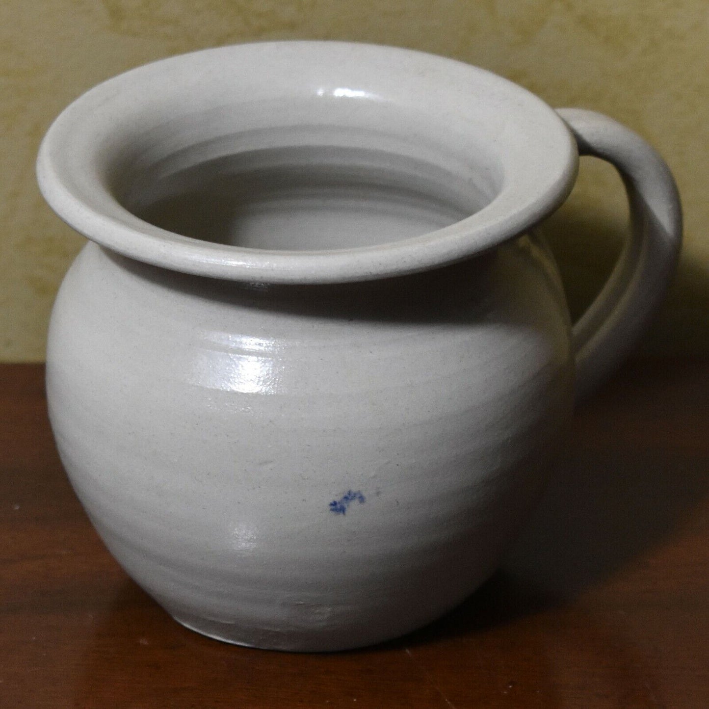 Williamsburg Salt Glazed Pottery Mug with Cobalt Blue Designs