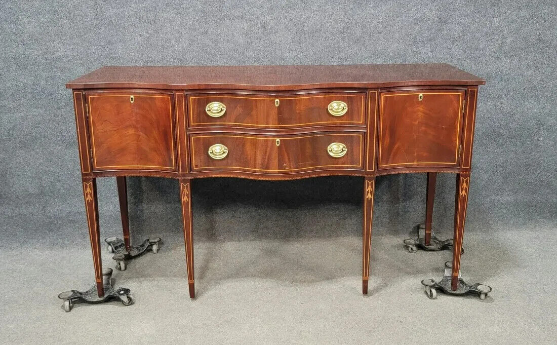 Hickory White Master Collection Mahogany Federal Style Sideboard with Inlays