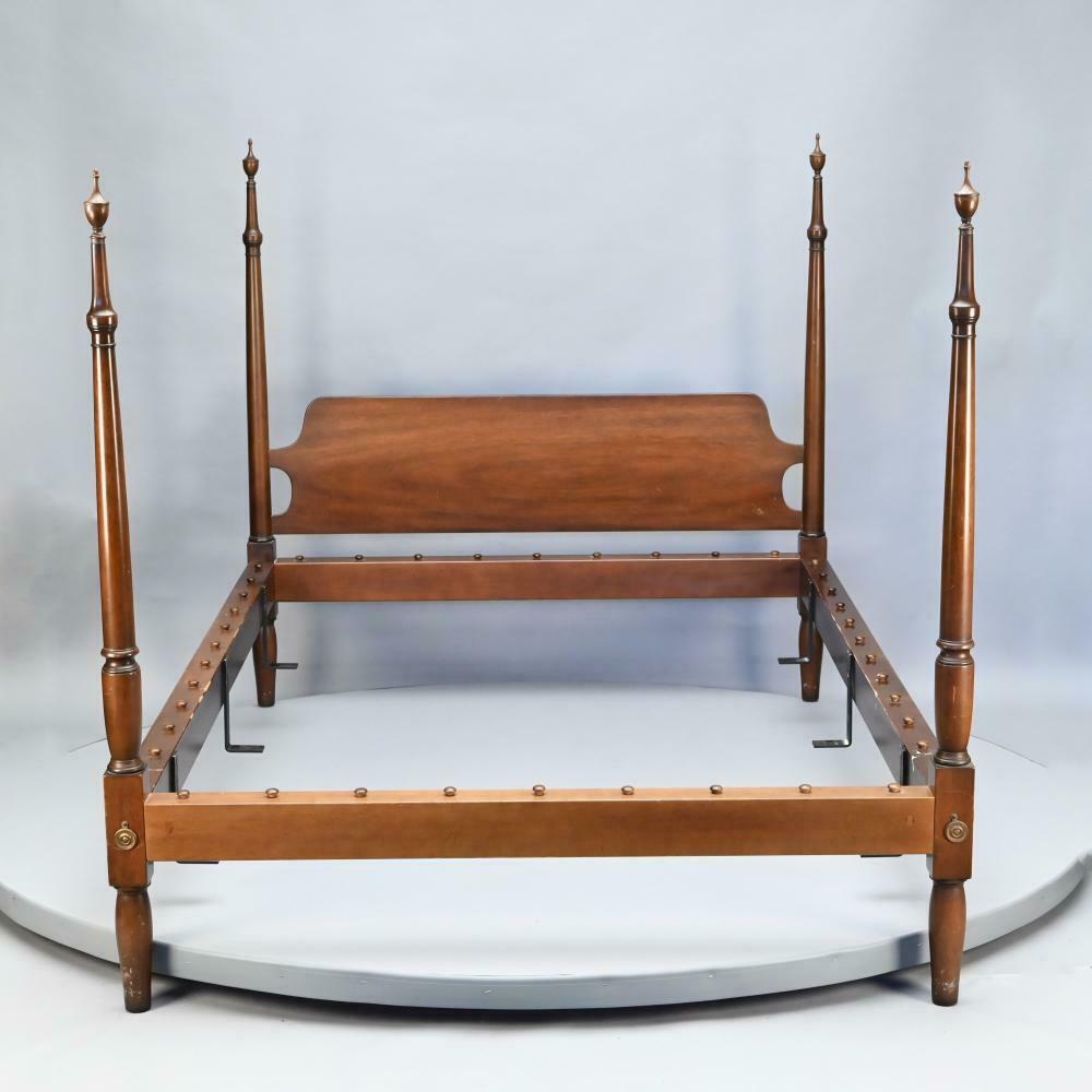 KITTINGER CW-58 Colonial Williamsburg Mahogany Four Poster Double Bed