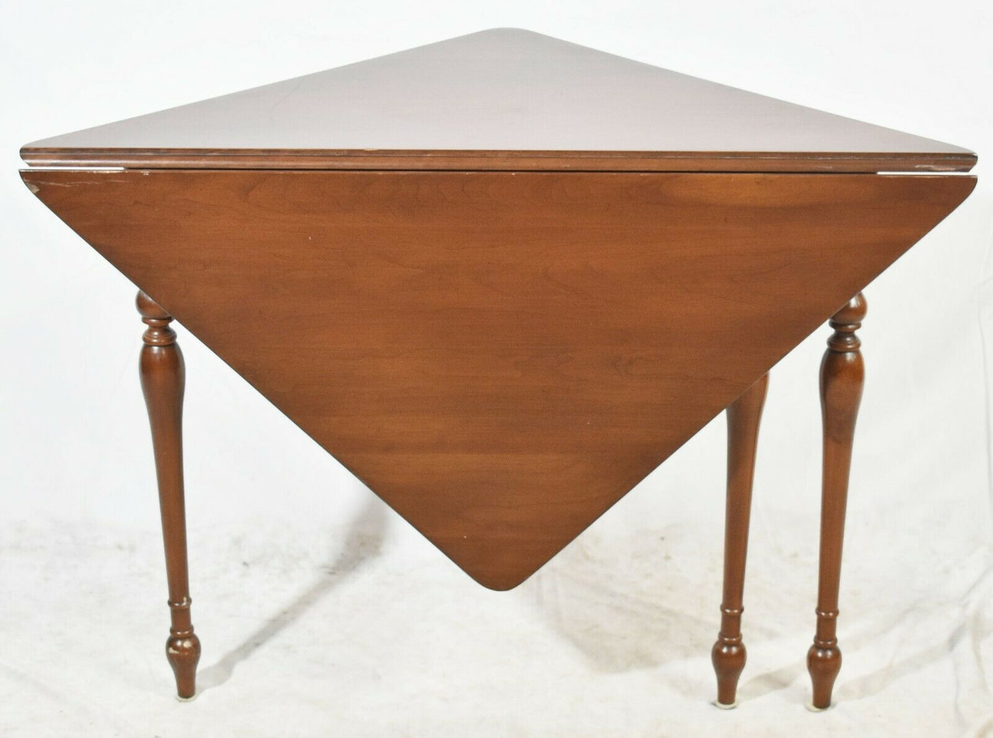 Antique Sheraton Solid Mahogany Drop Leaf Table Corner Table Occasion Table