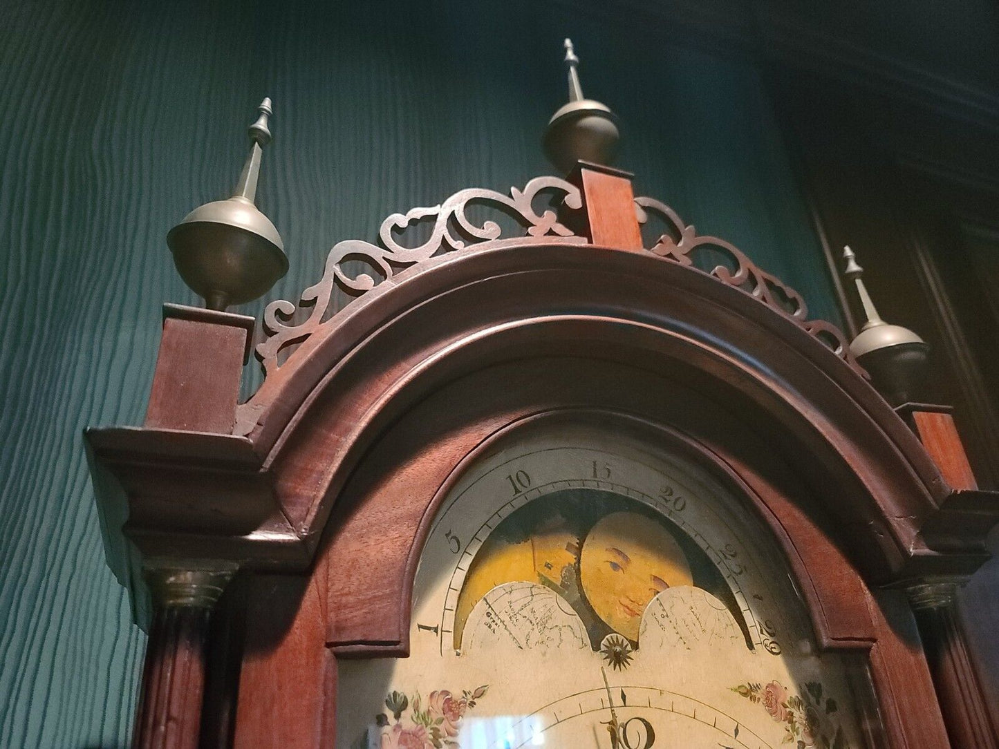 Aaron Willard Roxbury Tall Case Grandfather Clock Circa 1800 Boston, MA Mahogany