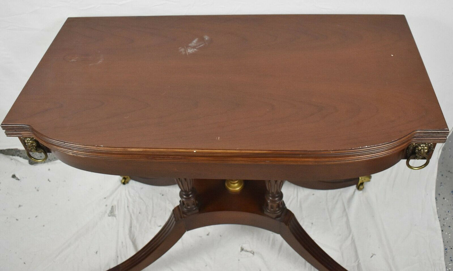 BAKER Historic Charleston Duncan Phyfe Mahogany Hall Table Game Table