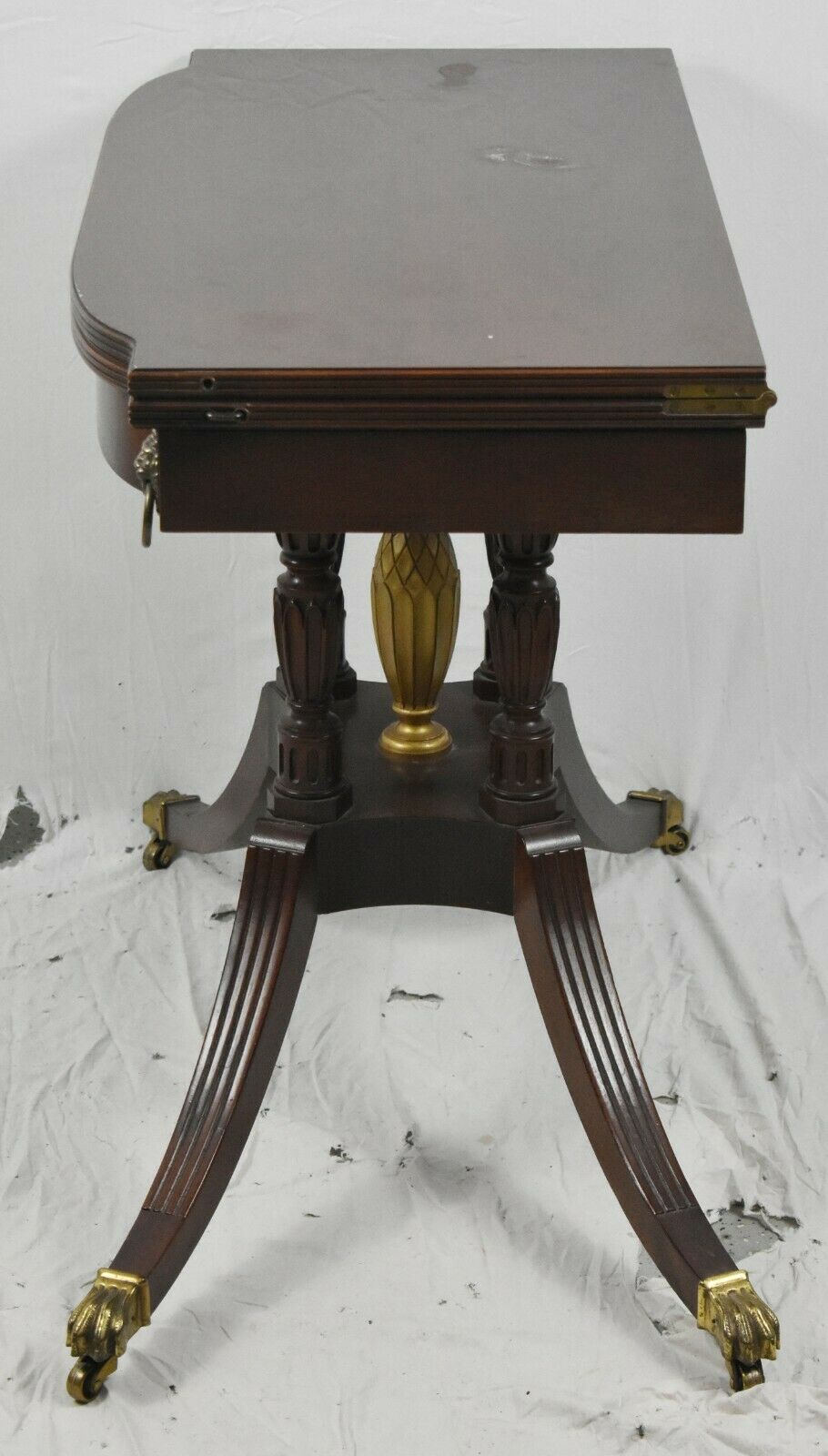 BAKER Historic Charleston Duncan Phyfe Mahogany Hall Table Game Table