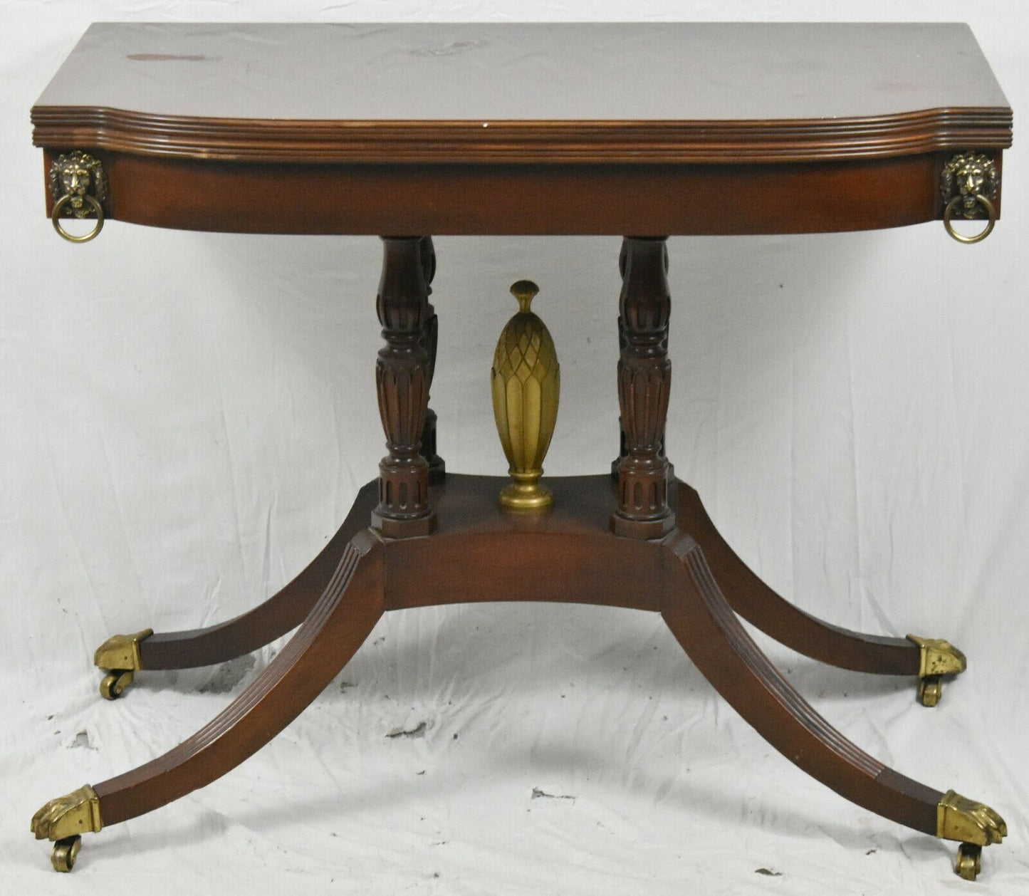 BAKER Historic Charleston Duncan Phyfe Mahogany Hall Table Game Table