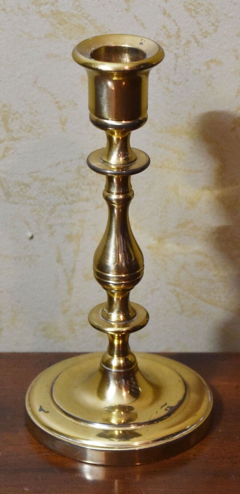 18th Century Style Brass Candlestick Holder Williamsburg Style