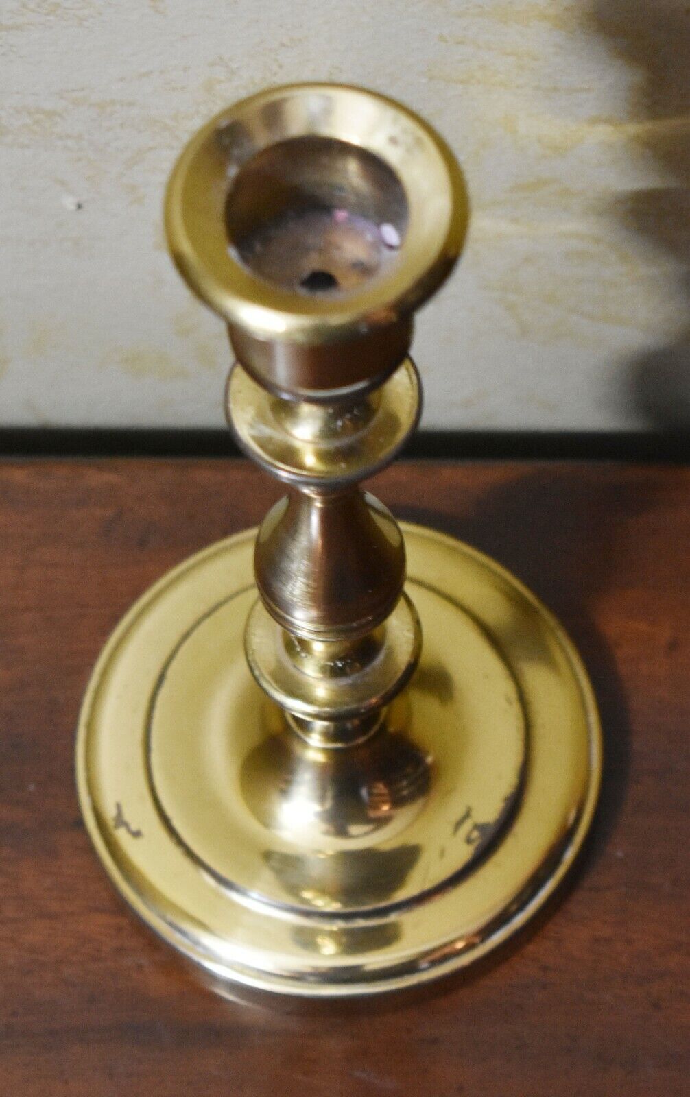 18th Century Style Brass Candlestick Holder Williamsburg Style