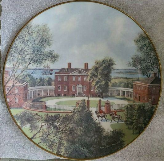 Gorham Collector Plate "Governor Tryon's Palace" Southern Landmark Series