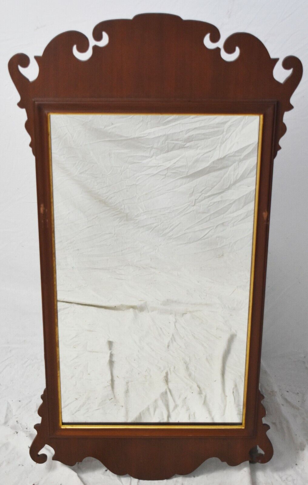 Friedman Brothers Williamsburg Mahogany Chippendale Mirror Looking Glass WA 1032