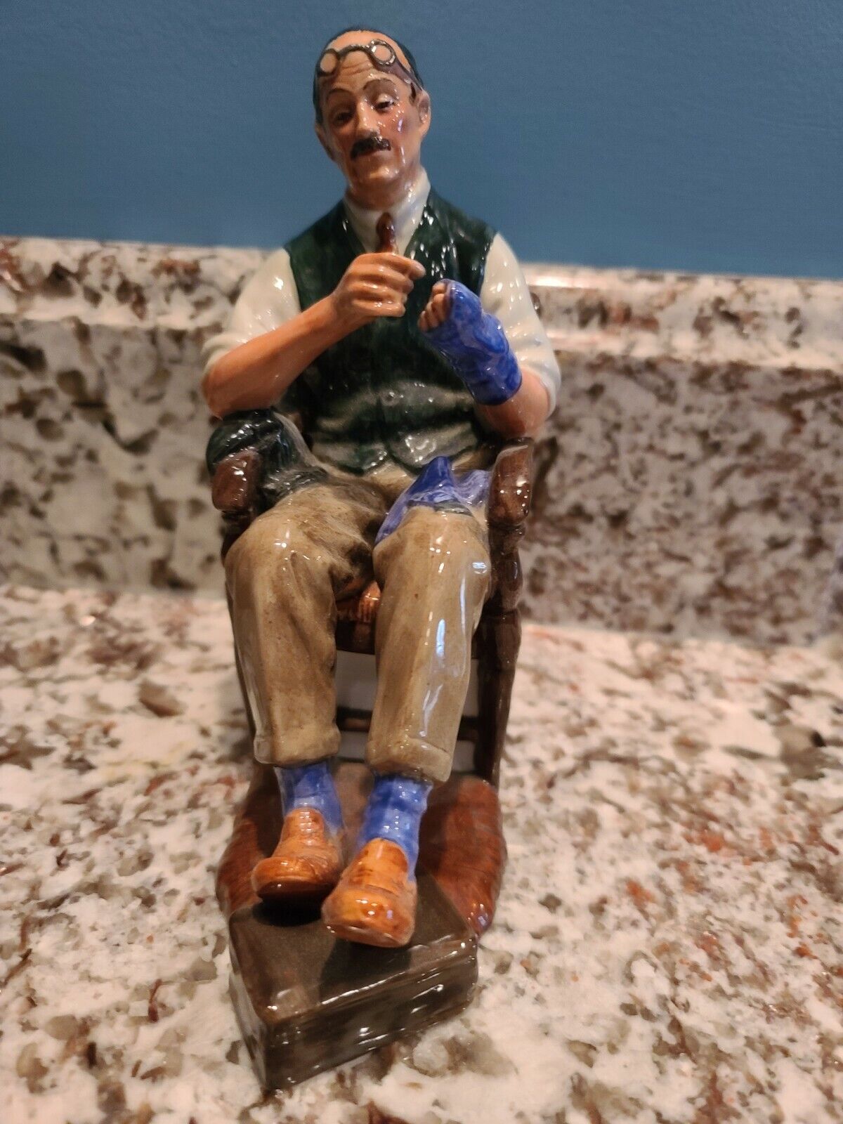 Royal Doulton "The Bachelor" HN 2319 Bachelor Darning Sock Figurine