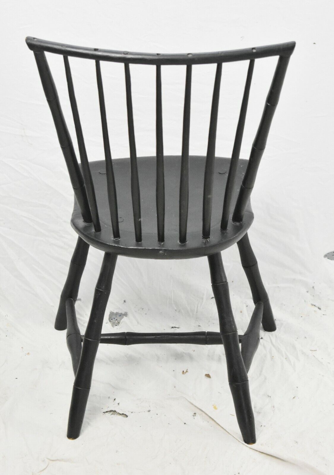 Artisan Benchmade Birdcage Style Black Windsor Chair