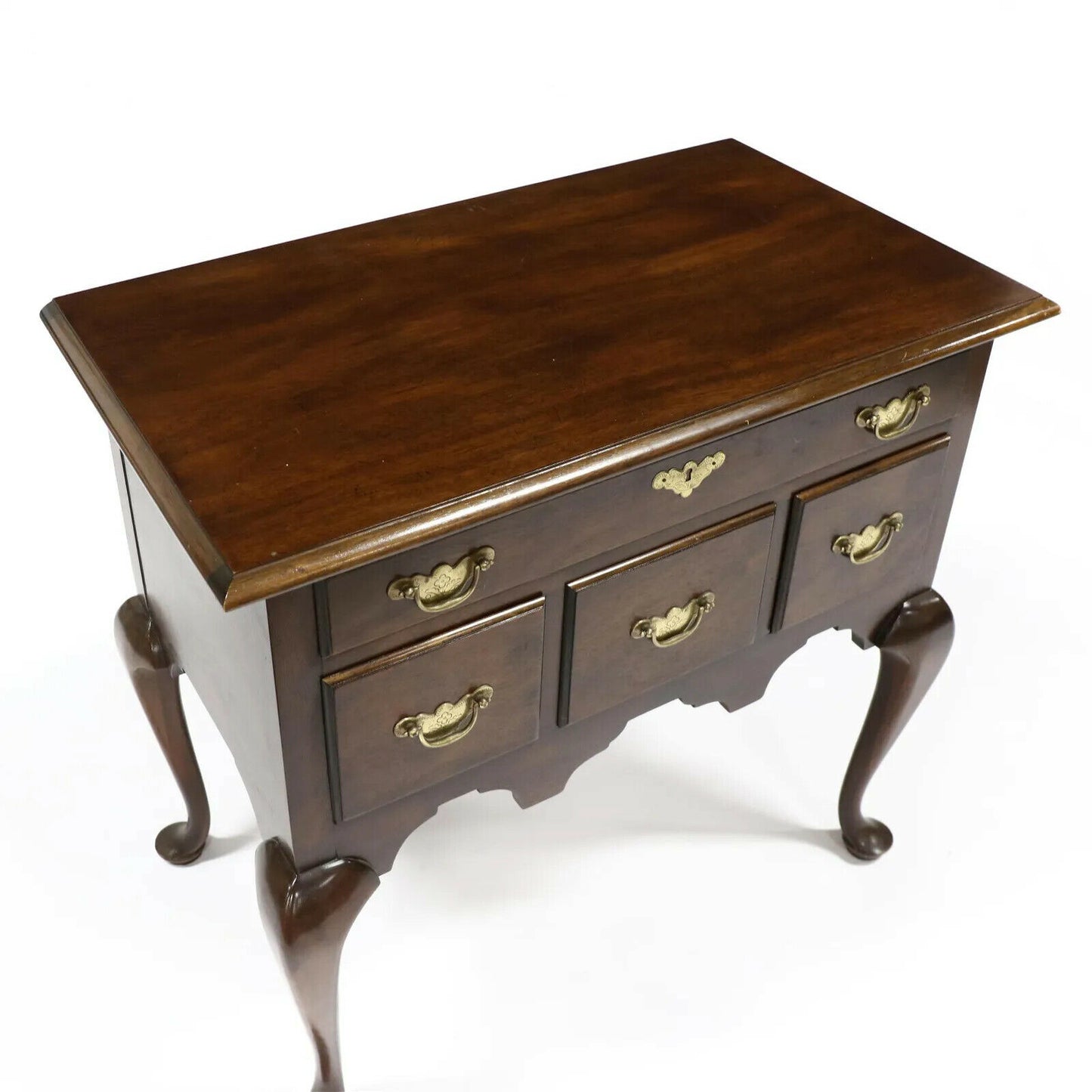 Baker Mahogany Vanity or Lowboy in the Queen Anne Williamsburg Style