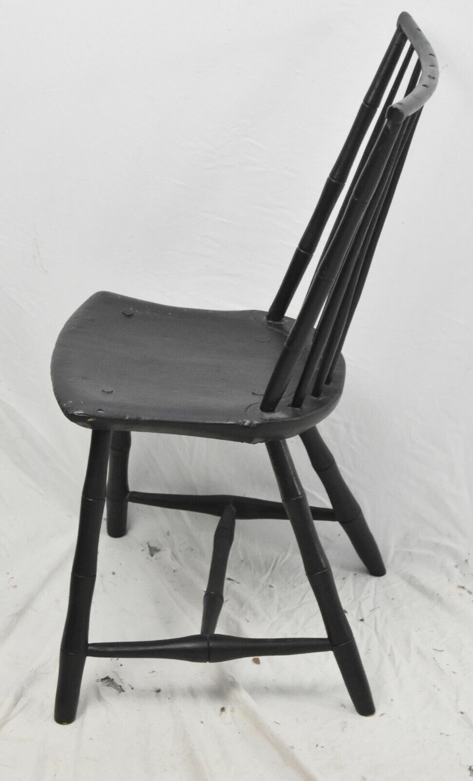 Artisan Benchmade Birdcage Style Black Windsor Chair