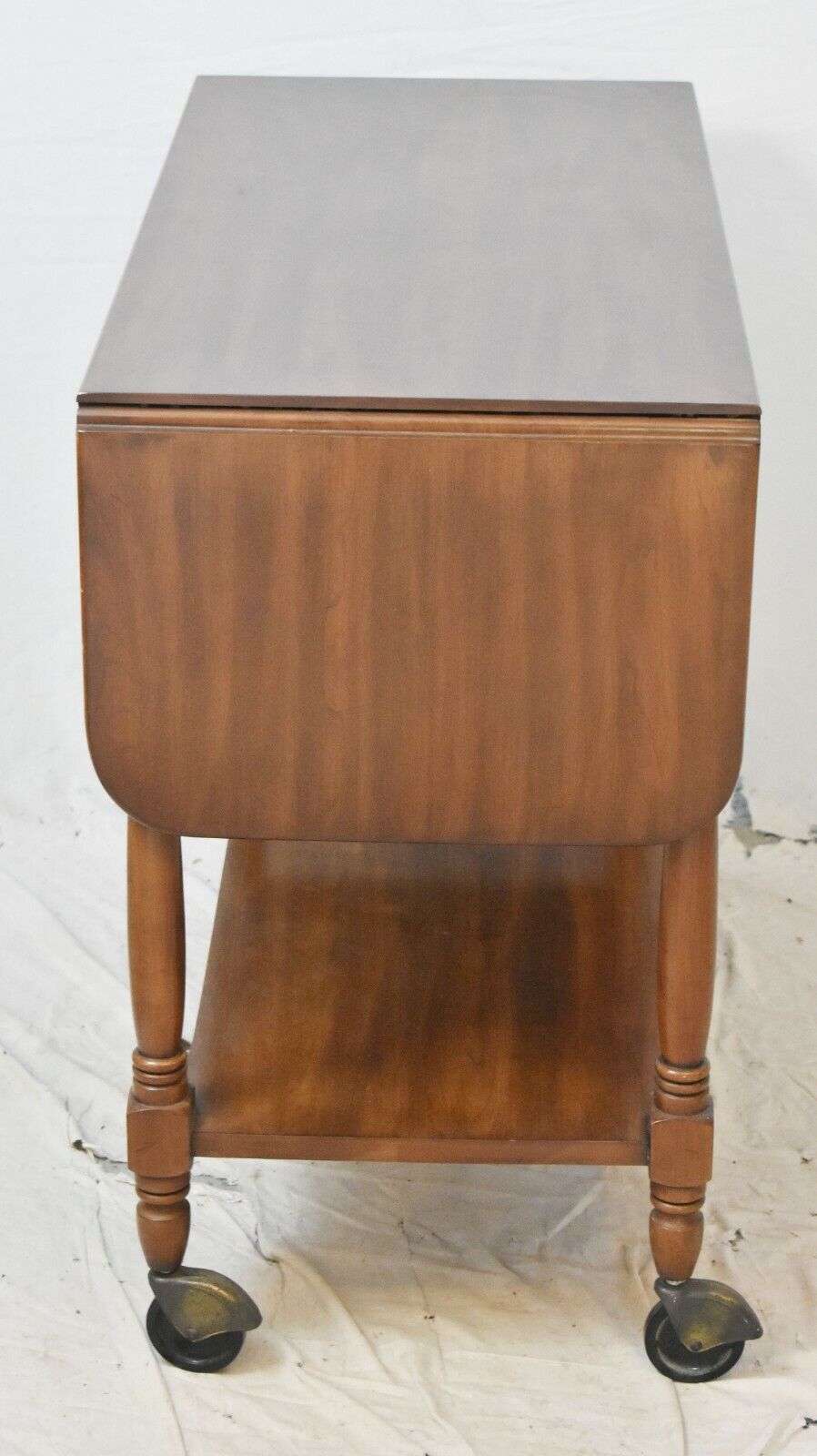 Henkel Harris Mahogany Sideboard Serving Drop Leaf Table on Casters #29 Stain