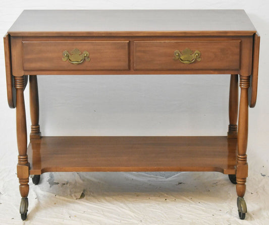 Henkel Harris Mahogany Sideboard Serving Drop Leaf Table on Casters #29 Stain